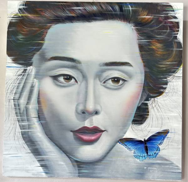 Arun Yeesman " Girl with butterfly"