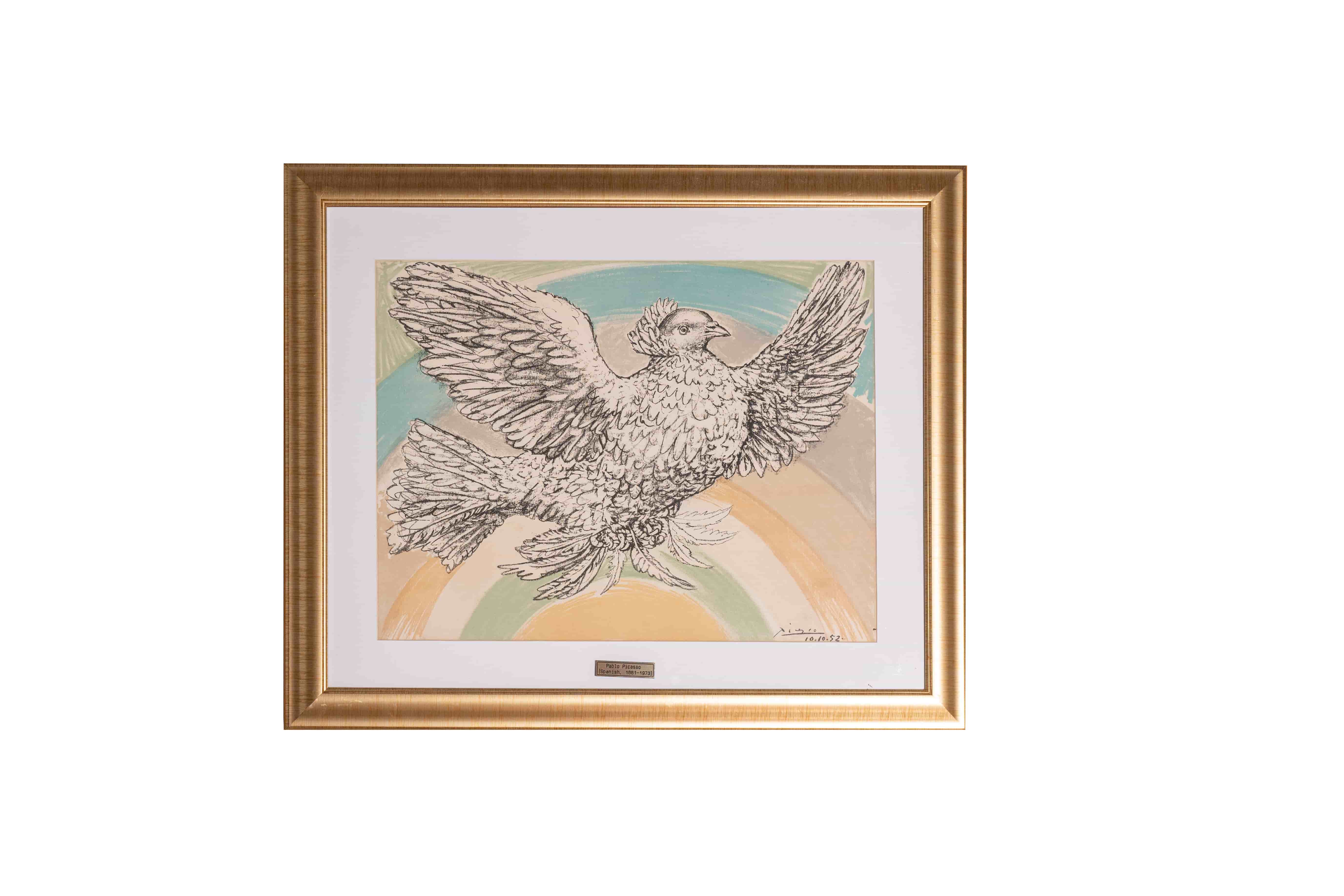 Pablo Picasso (1881-1973) "The Colombe Volant( Flying Dove) "